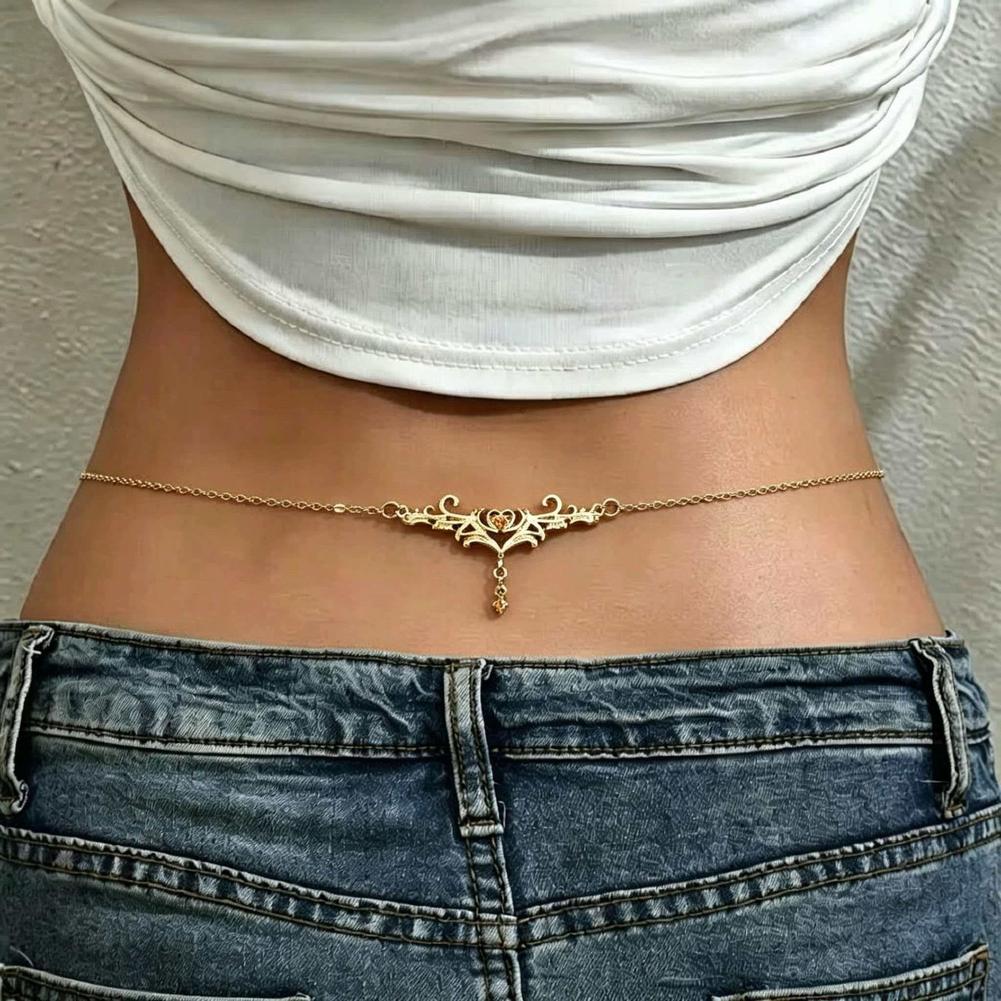 Body Jewelry Y2K - Gothic Heart Sexy Women's Waist Chain