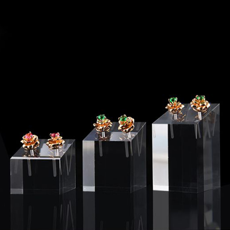 3pcs Clear Acrylic Square Earr - Body Jewelry Display ulasan dan harga