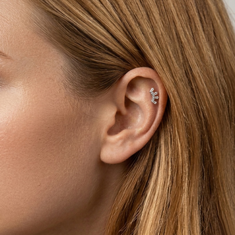 1 Pcs ASTM Titanium Helix Pier - Body Jewelry Hypoallergenic ulasan dan harga