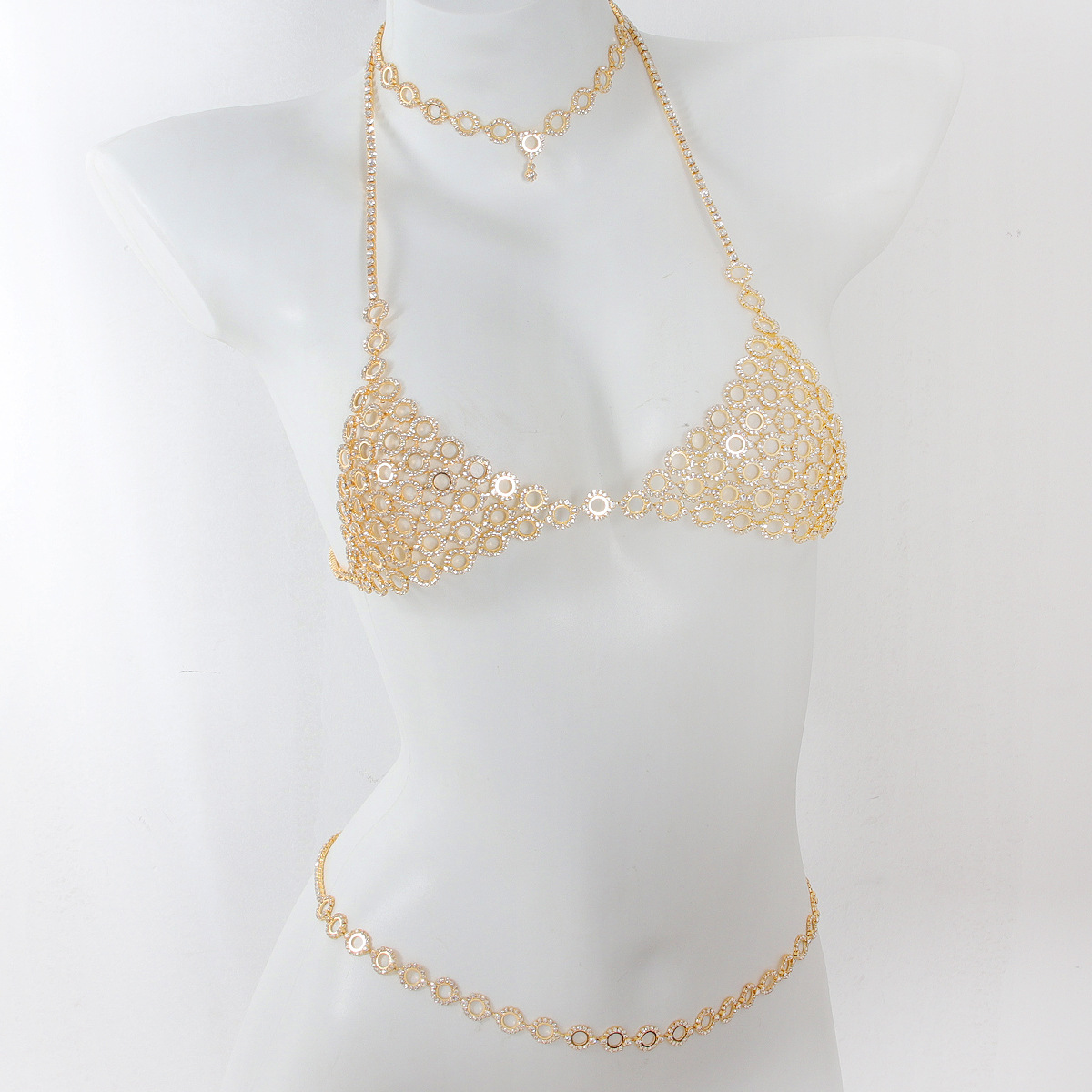 Fashionable Circular Splicing  - Body Jewelry Rhinestone ulasan dan harga