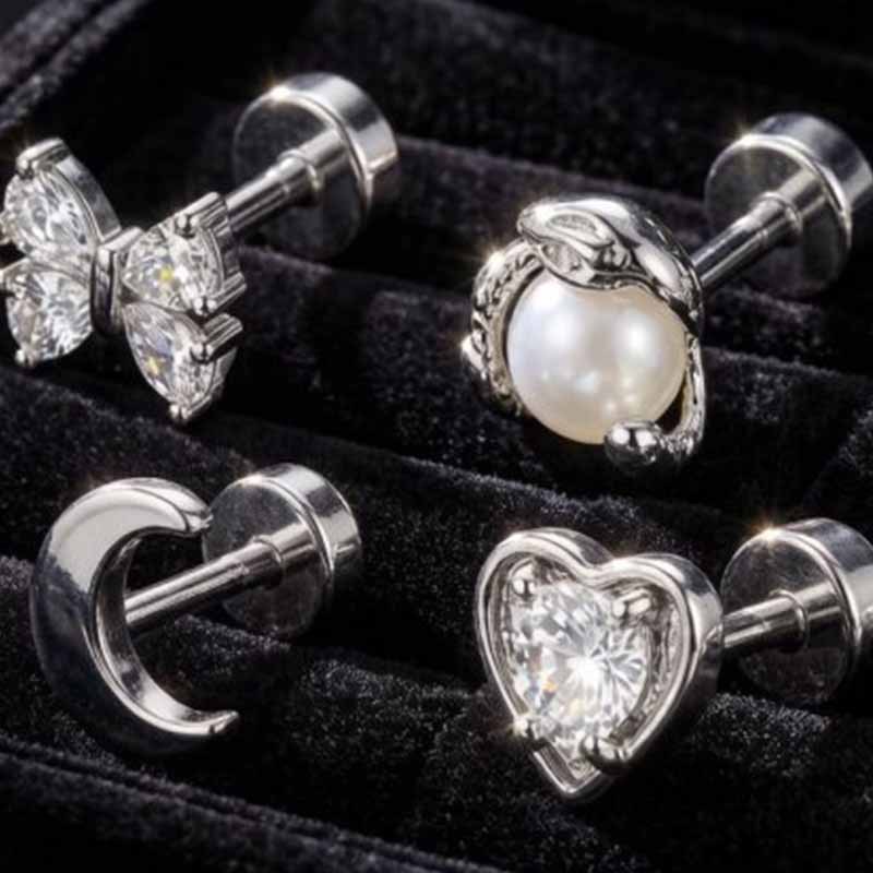 1PC Hypoallergenic Cartilage E - Body Jewelry Hypoallergenic ulasan dan harga