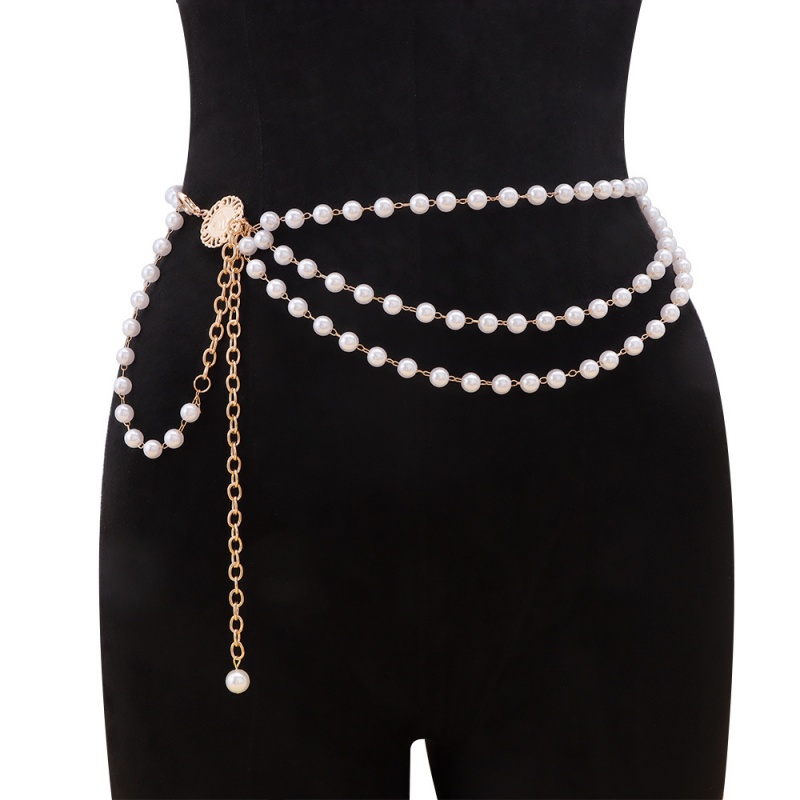 Fashion Y2K Multilayer Pearl W - Body Jewelry Y2K ulasan dan harga
