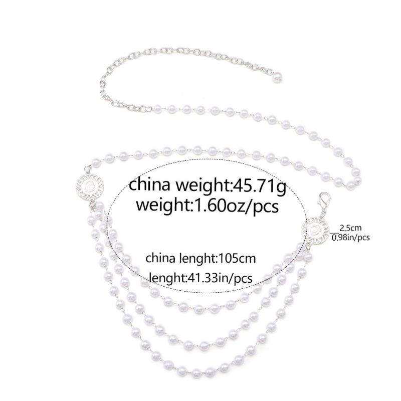 Fashion Y2K Multilayer Pearl W - Body Jewelry Y2K ulasan dan harga