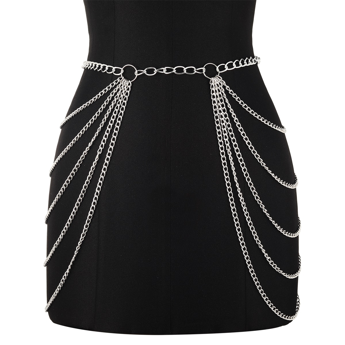 Metal Waist Chain Belt Multila - Body Jewelry Dress ulasan dan harga