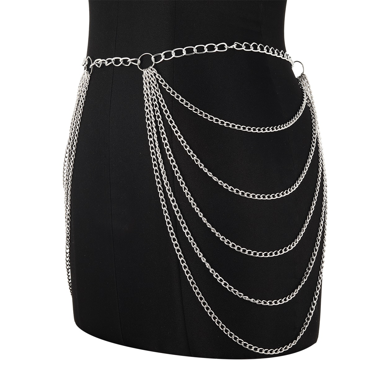 Metal Waist Chain Belt Multila - Body Jewelry Dress ulasan dan harga