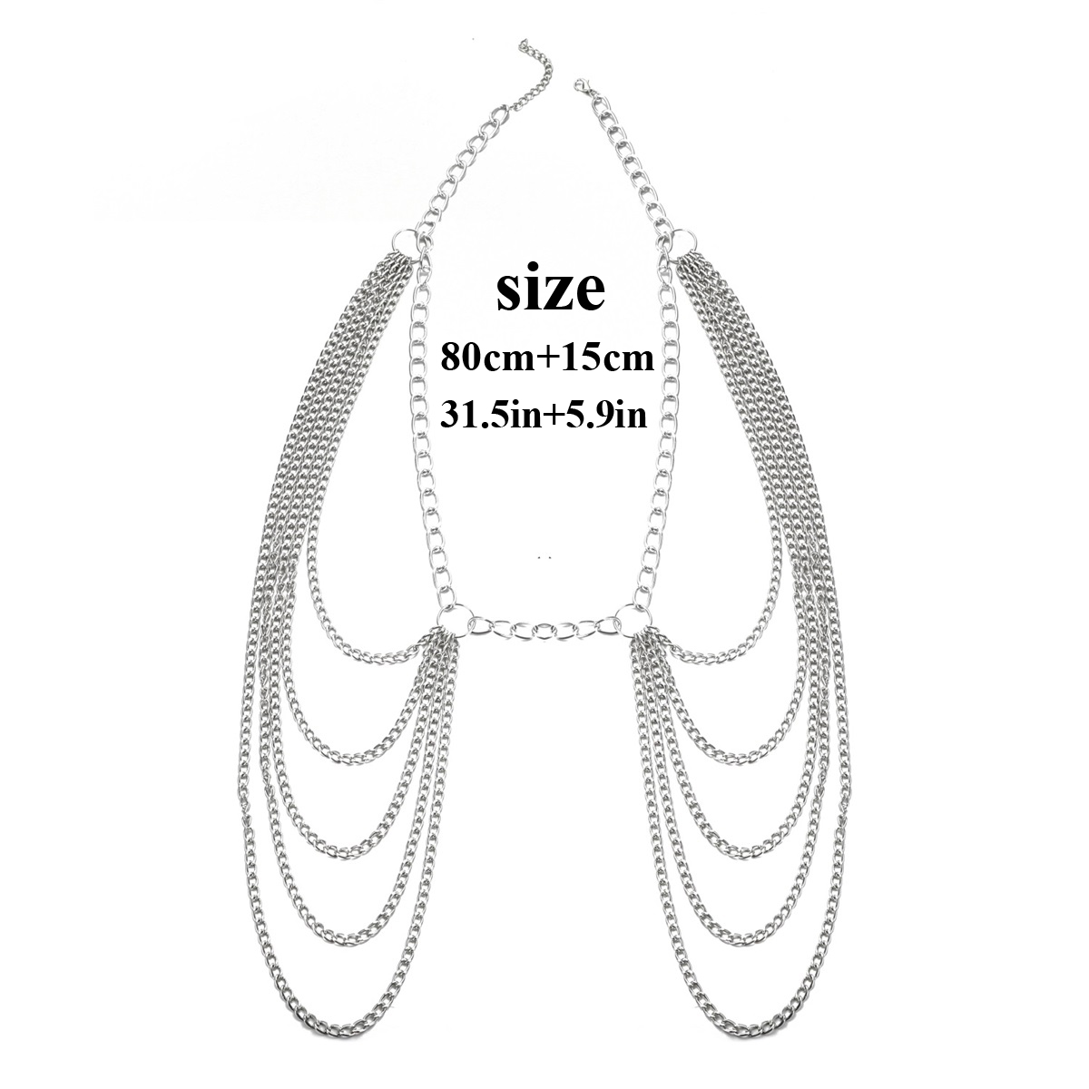 Metal Waist Chain Belt Multila - Body Jewelry Dress ulasan dan harga