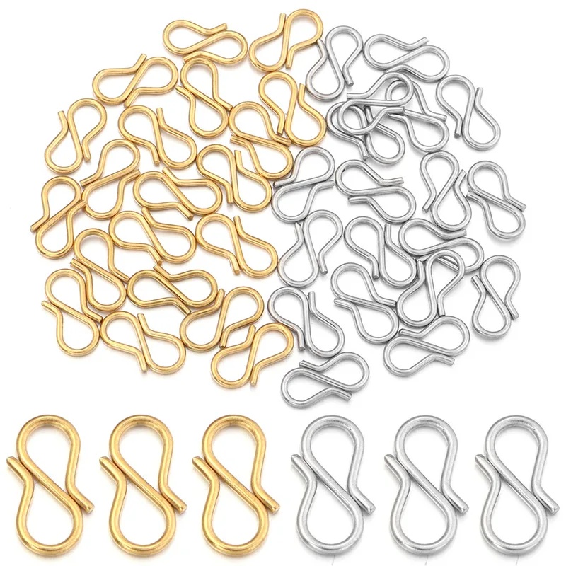 30pcs Stainless Steel S Shape  - Body Jewelry Diy ulasan dan harga