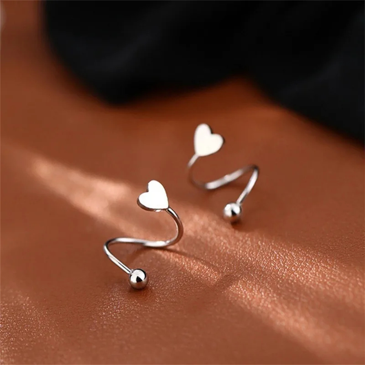 2pcs Stainless Steel Twist Lov - Body Jewelry Hypoallergenic ulasan dan harga
