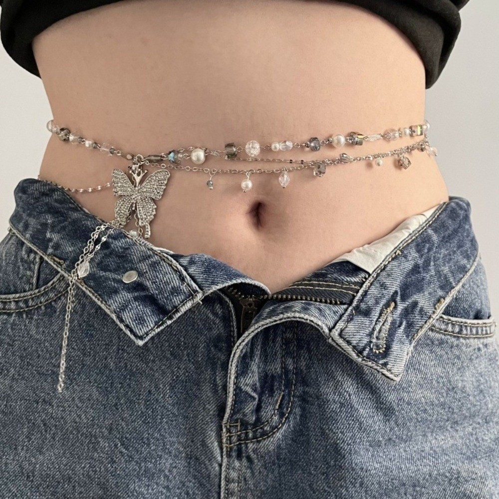 Creative Y2K Butterfly Waist C - Body Jewelry Y2K ulasan dan harga