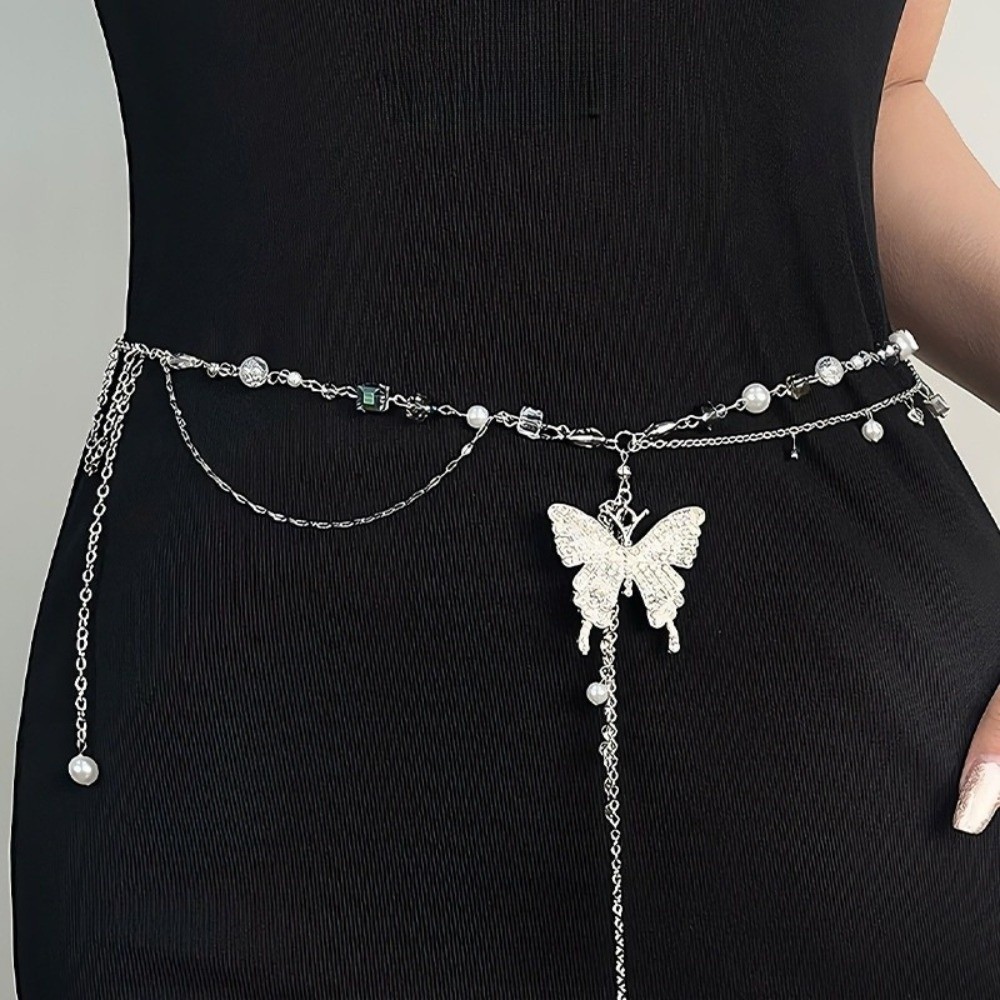Creative Y2K Butterfly Waist C - Body Jewelry Y2K ulasan dan harga