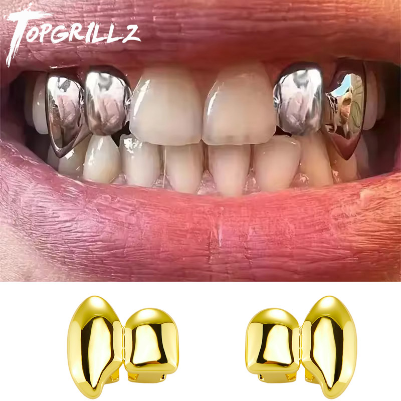 TOPGRILLZ Vampire DIY Double F - Body Jewelry Men ulasan dan harga
