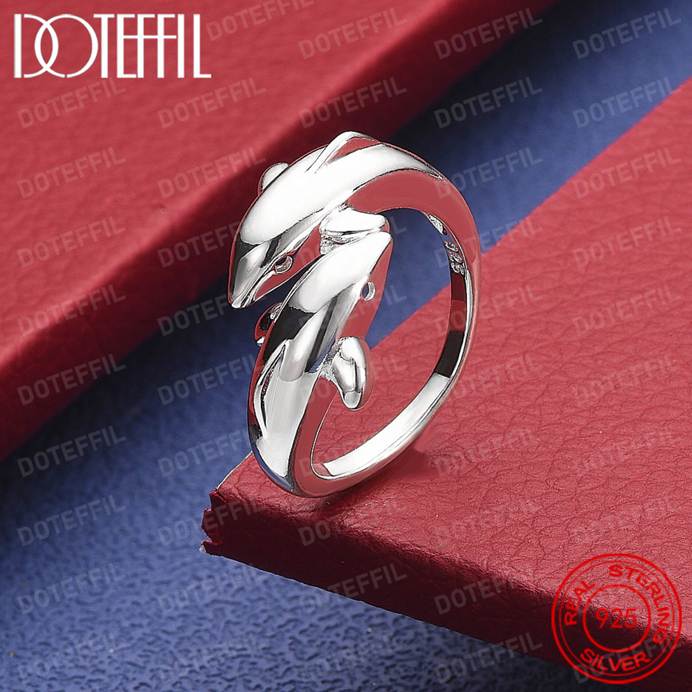 925 Sterling Silver Double Dol - Body Jewelry High Quality ulasan dan harga