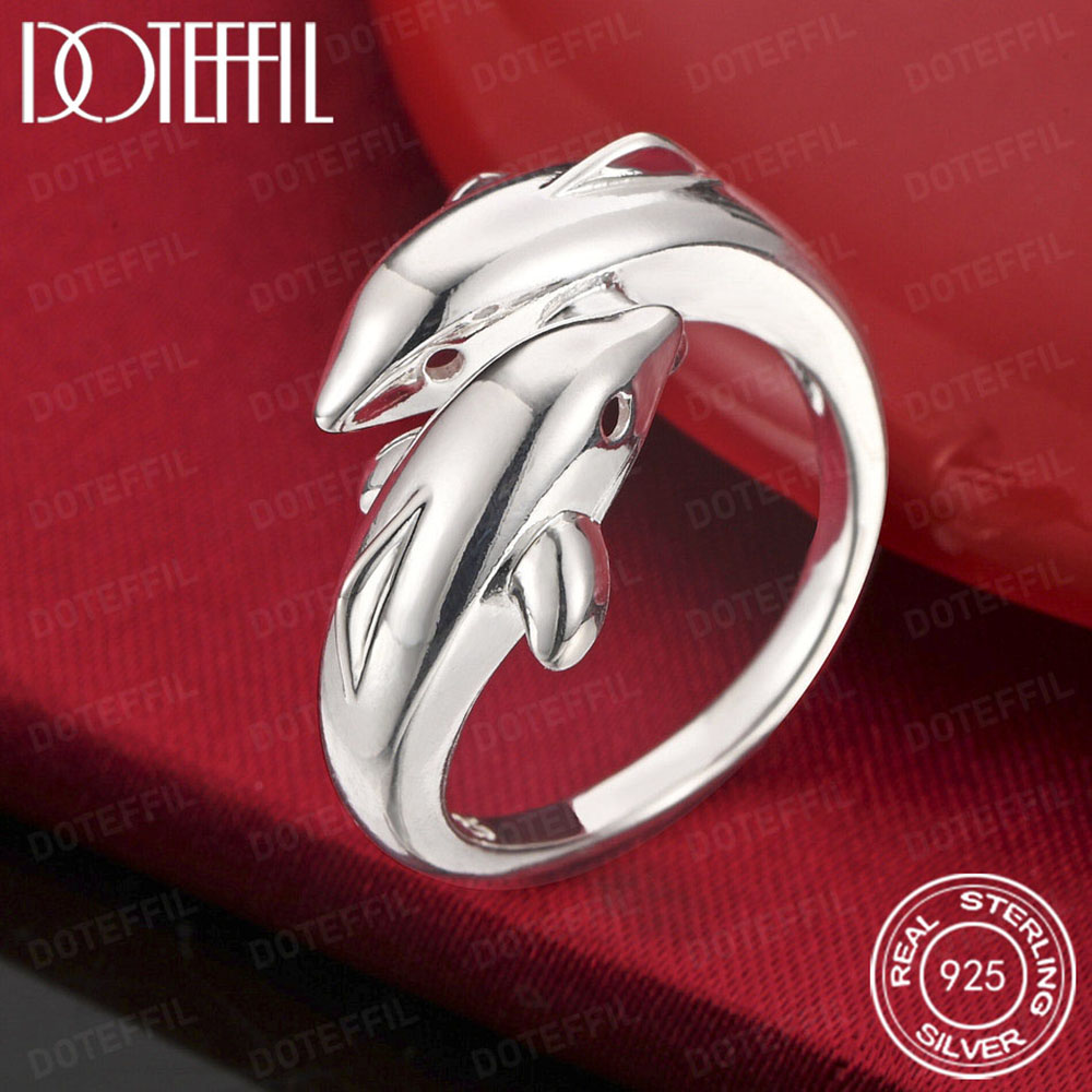 925 Sterling Silver Double Dol - Body Jewelry High Quality ulasan dan harga