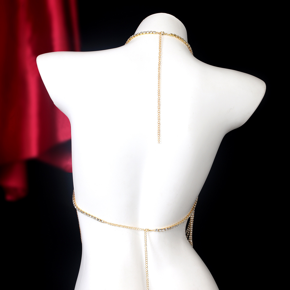 Luxurious Stripe Tassels Retro - Body Jewelry Rhinestone ulasan dan harga