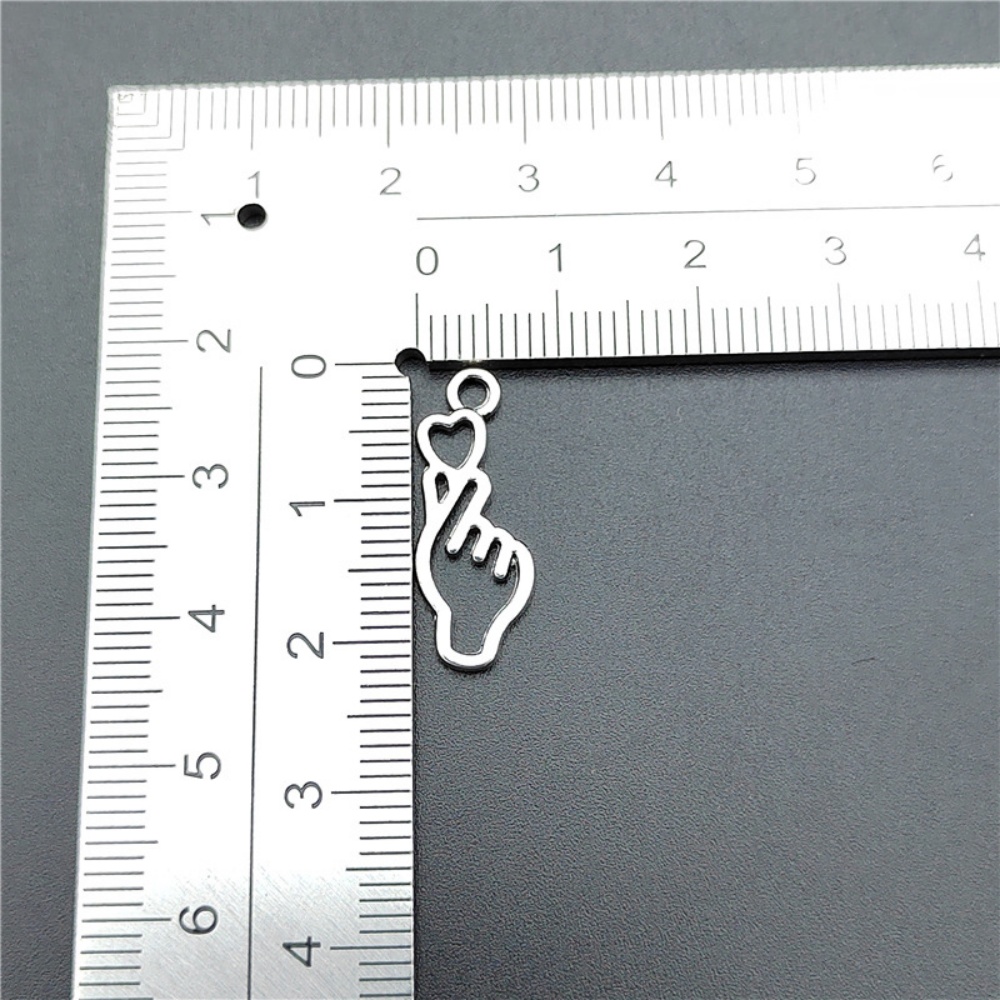 10-100pcs Finger Heart Diy Jew - Body Jewelry Y2K ulasan dan harga
