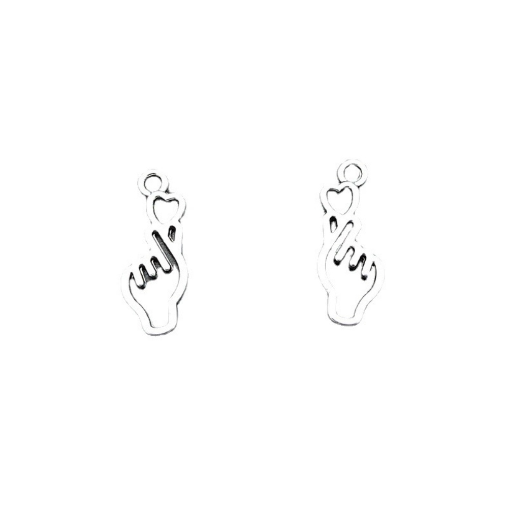 10-100pcs Finger Heart Diy Jew - Body Jewelry Y2K ulasan dan harga