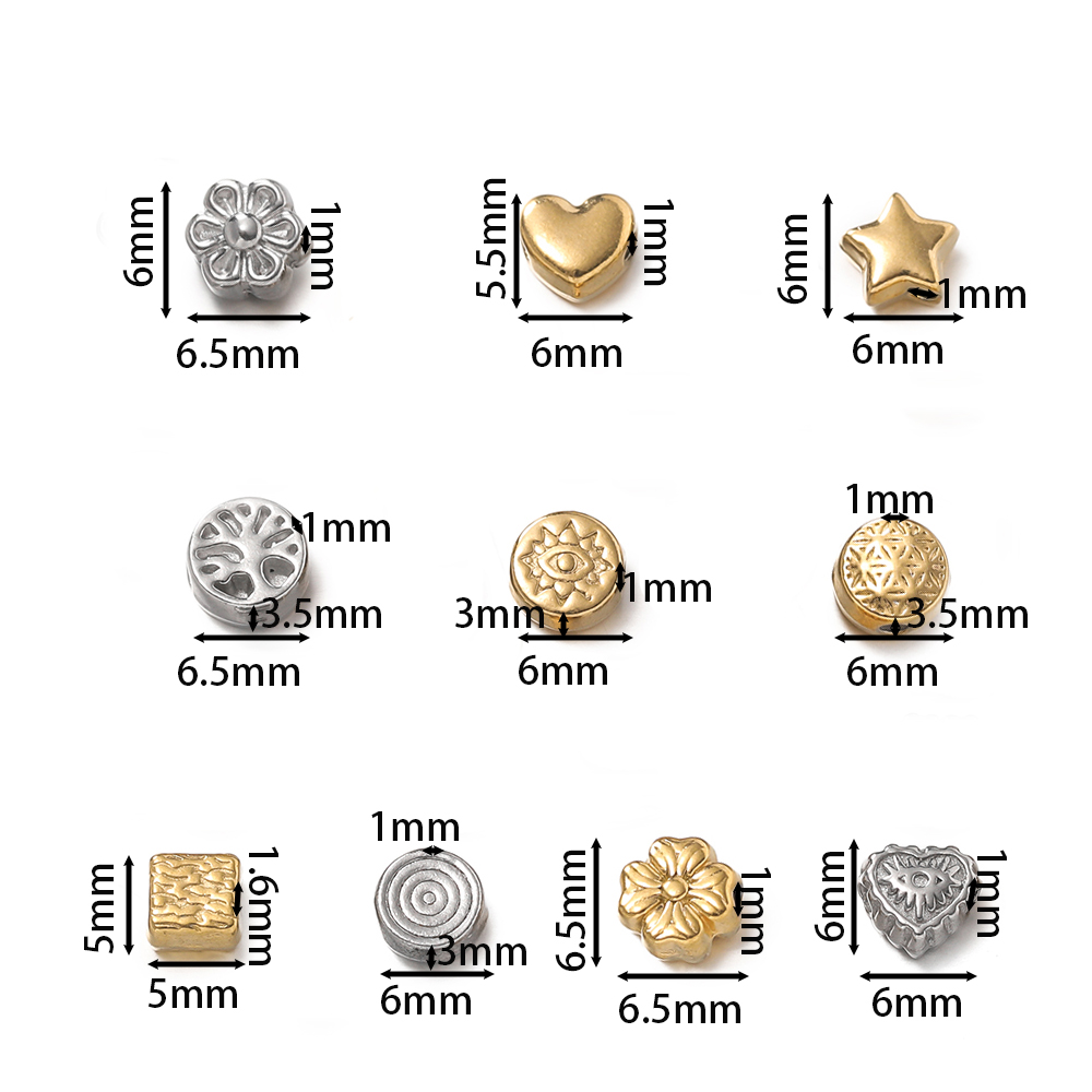 10Pcs/Pack Stainless Steel Var - Body Jewelry Diy ulasan dan harga