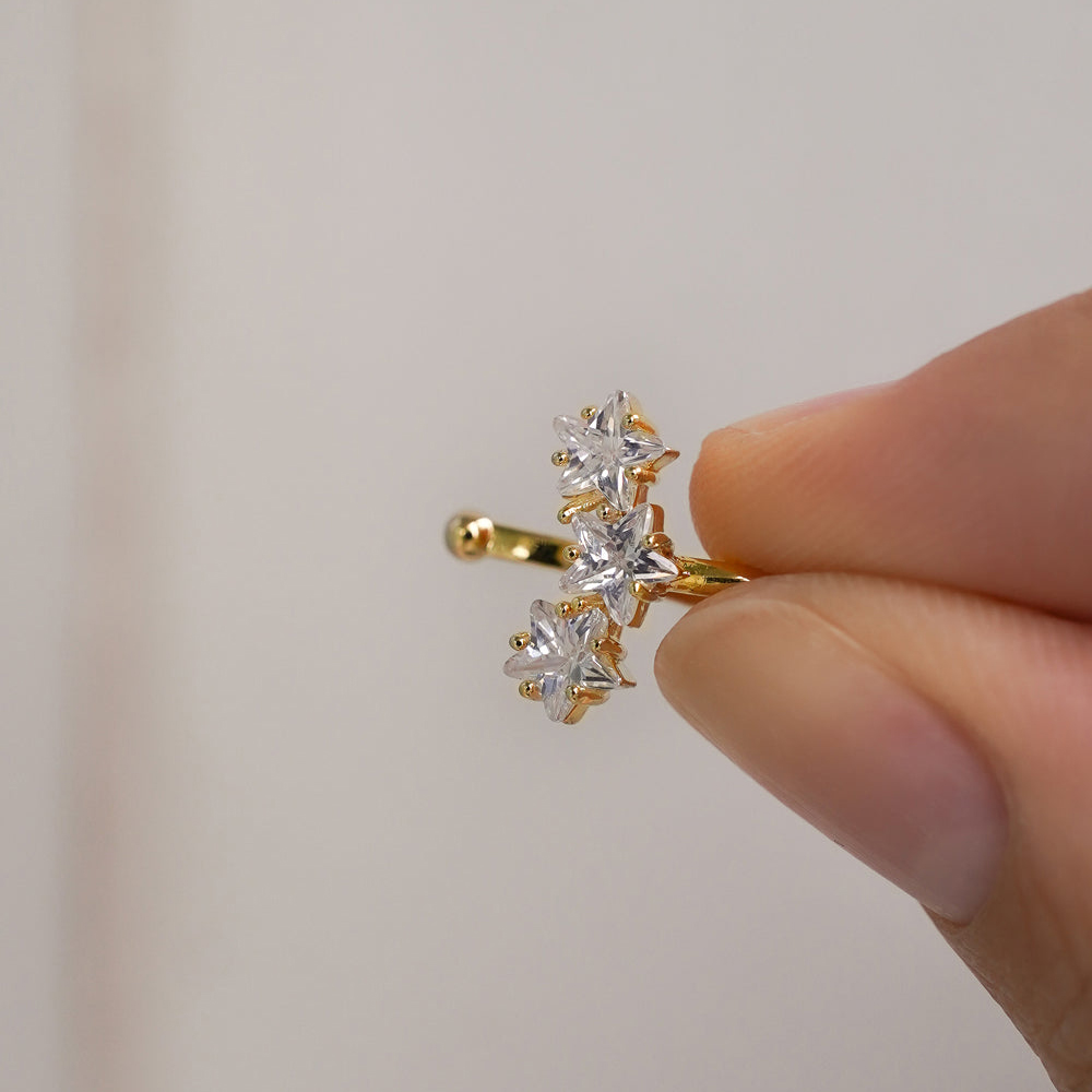 Fashion Star Stainless Steel E - Body Jewelry Hypoallergenic ulasan dan harga