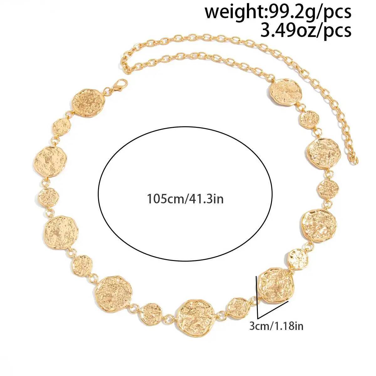 Punk Gold Color Round Belly Wa - Body Jewelry Dress ulasan dan harga