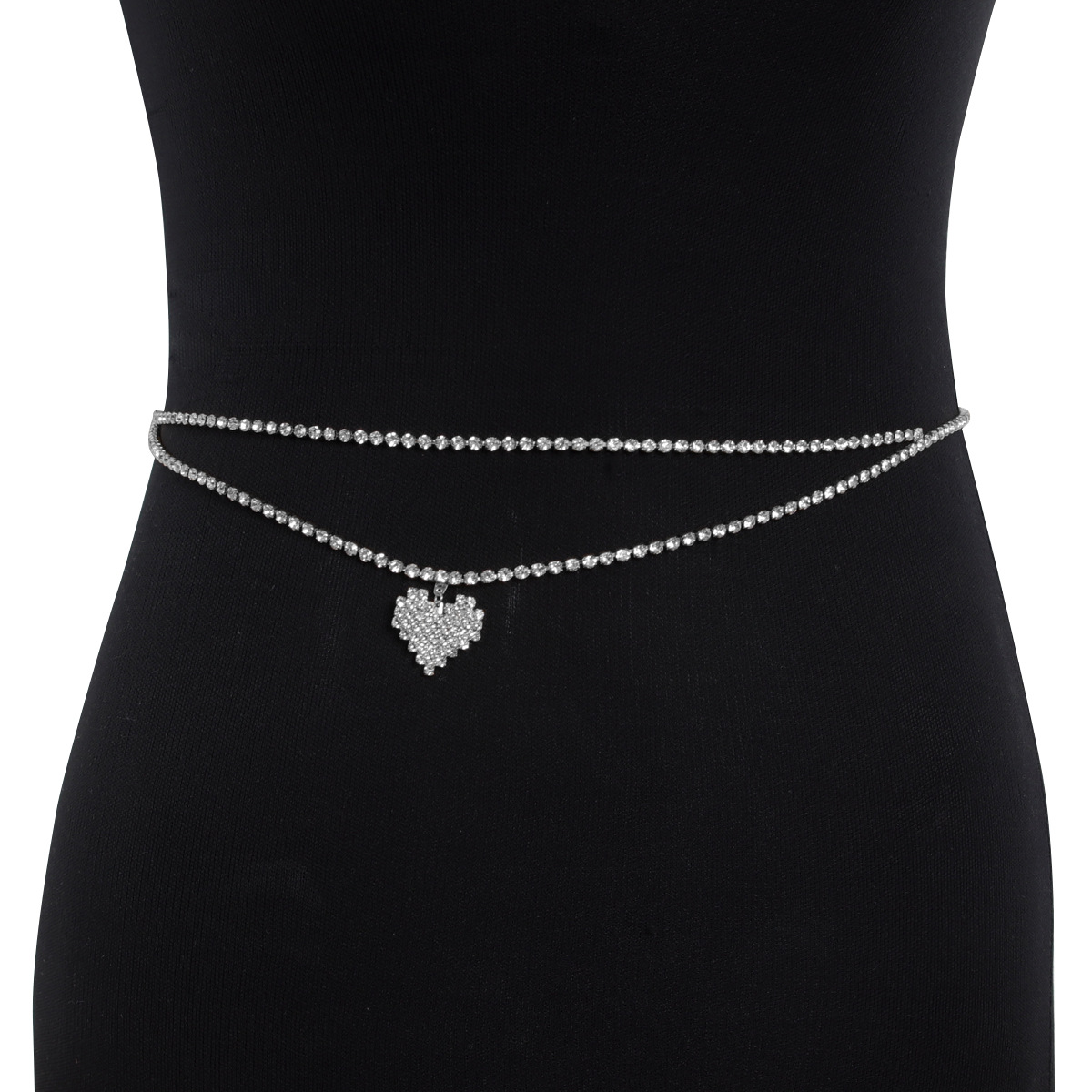 Fashionable Heart-shaped Sexy  - Body Jewelry Rhinestone ulasan dan harga