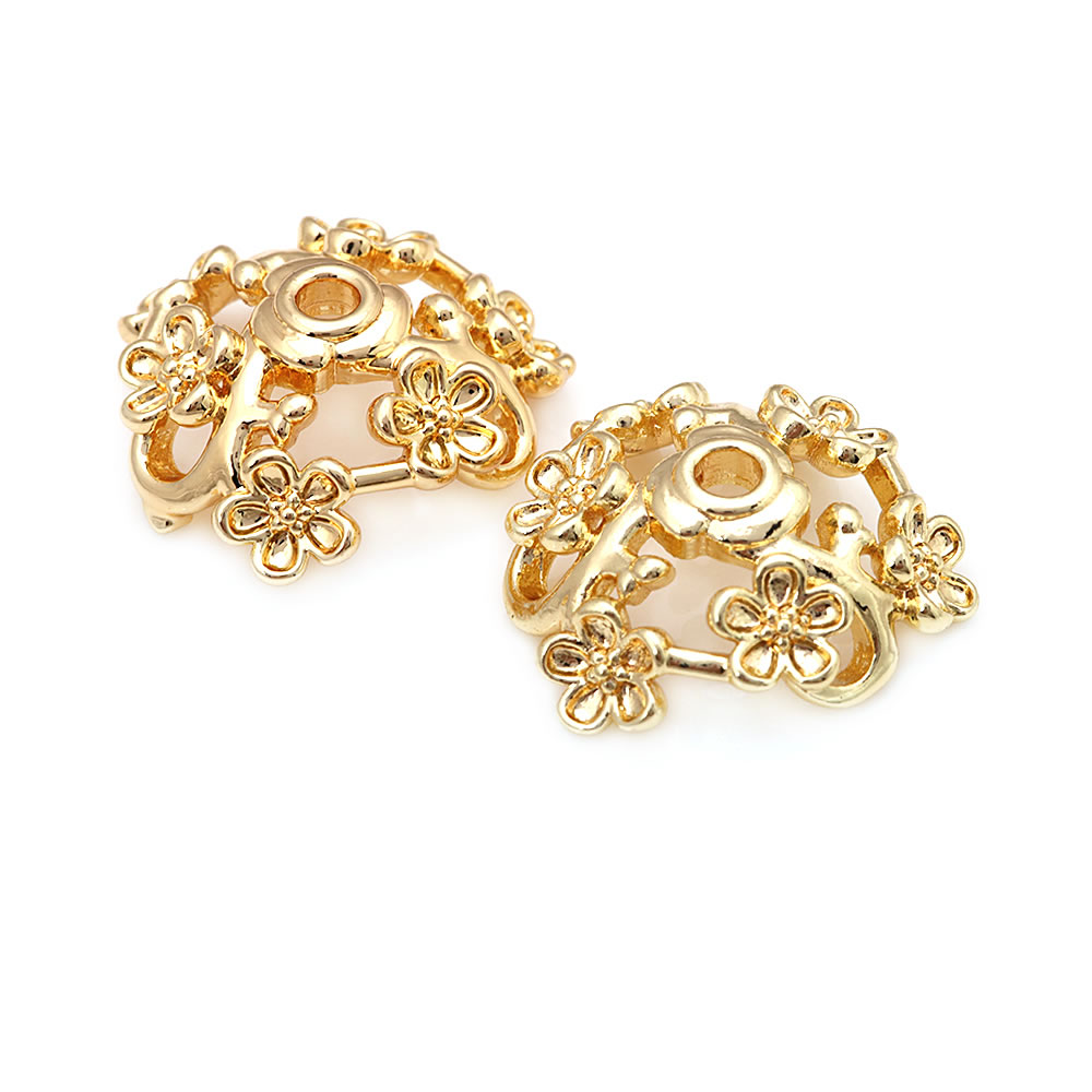 18K Gold Color Brass Flower Sh - Body Jewelry High Quality ulasan dan harga
