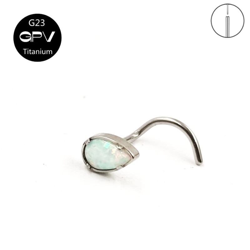 G23 Titanium 5-Word Nose Nail  - Body Jewelry Manufacturers ulasan dan harga
