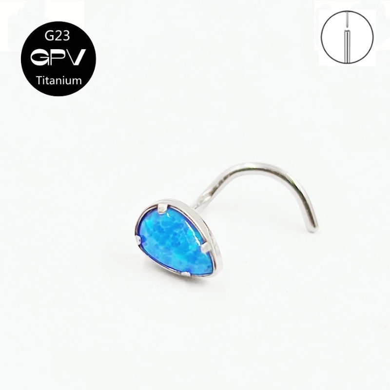 G23 Titanium 5-Word Nose Nail  - Body Jewelry Manufacturers ulasan dan harga