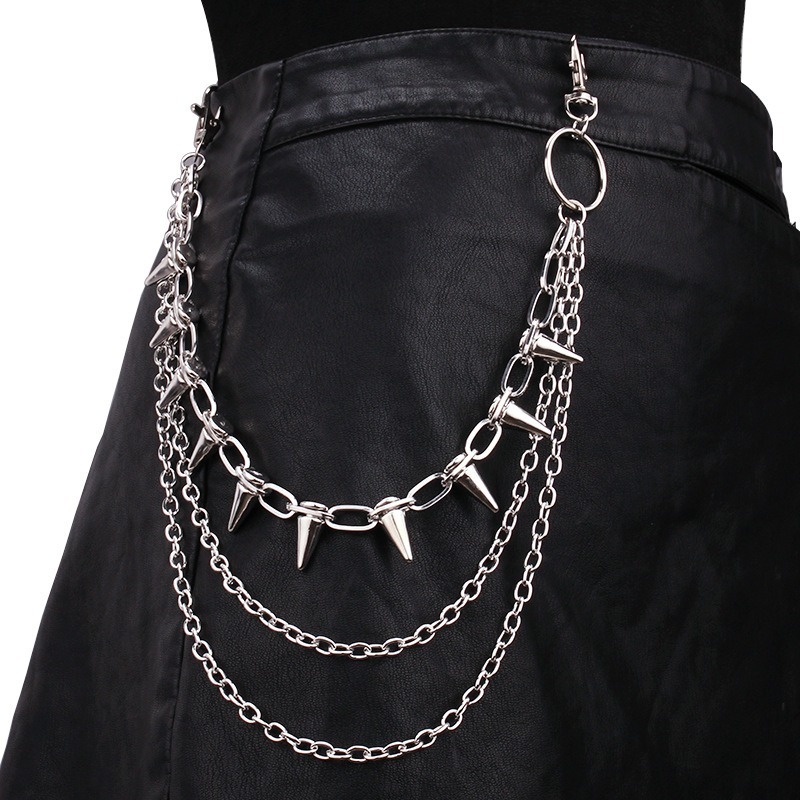 Hip Hop Punk Rock Metal Pants  - Body Jewelry Waist ulasan dan harga