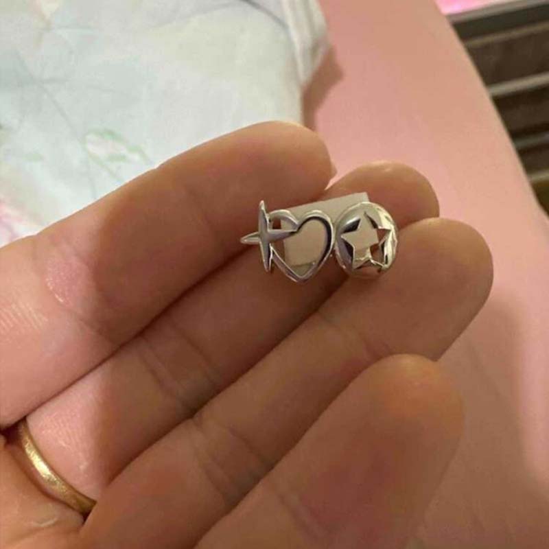 Punk Hip Hop Hollow Heart Teet - Body Jewelry Men ulasan dan harga