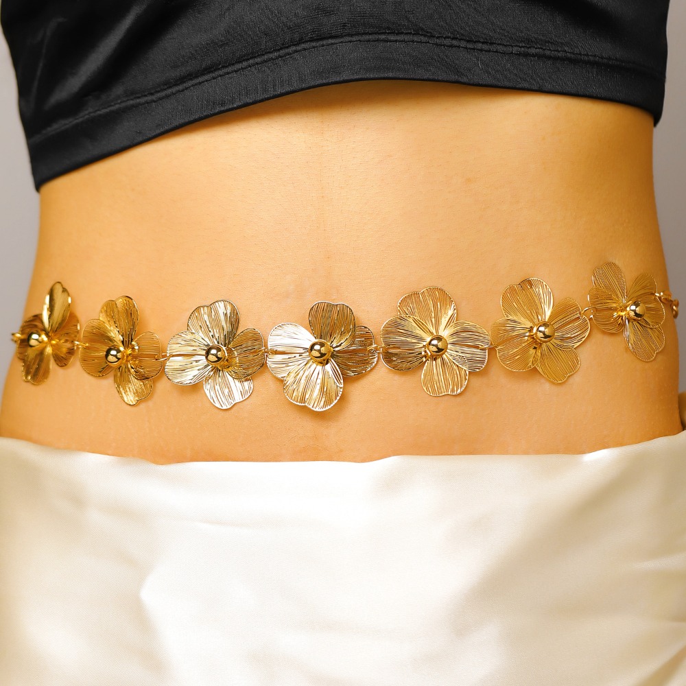 Bohemian Sweet Gold Color Meta - Body Jewelry Dress ulasan dan harga