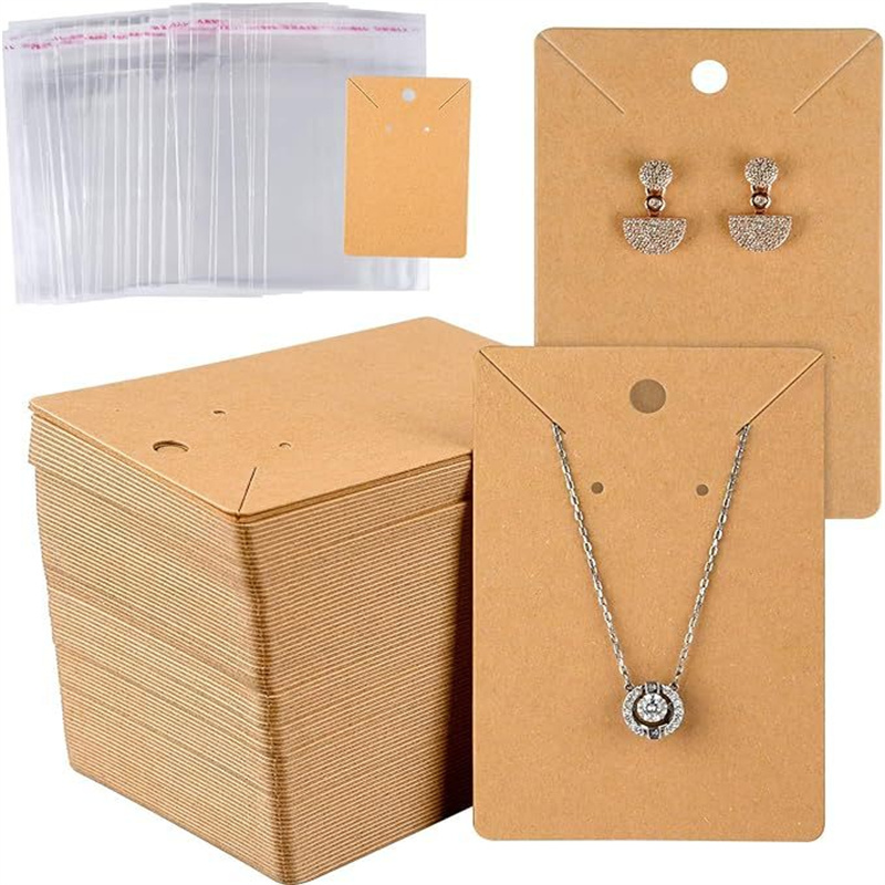 50pcs 6x9cm Blank Necklace Ear - Body Jewelry Display ulasan dan harga