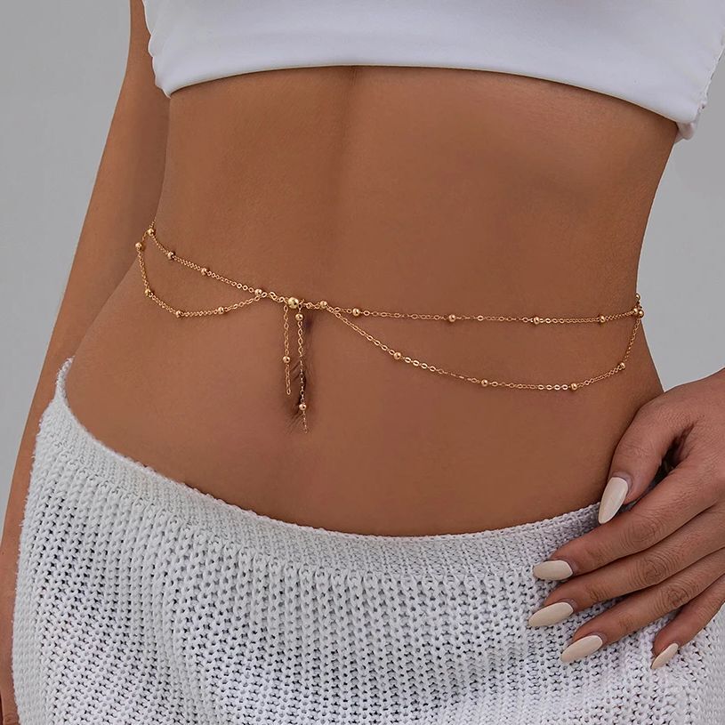 KunJoe Multilayer Gold Color T - Body Jewelry Dress ulasan dan harga