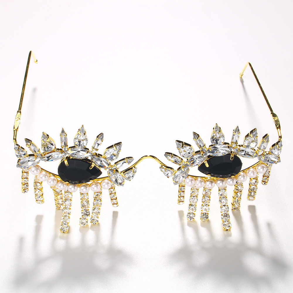 Stonefans Tassel Glasses Frame - Body Jewelry Y2K ulasan dan harga