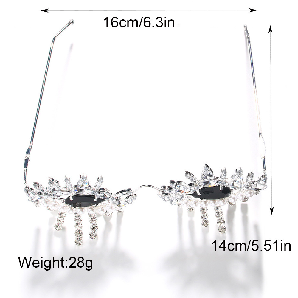 Stonefans Tassel Glasses Frame - Body Jewelry Y2K ulasan dan harga