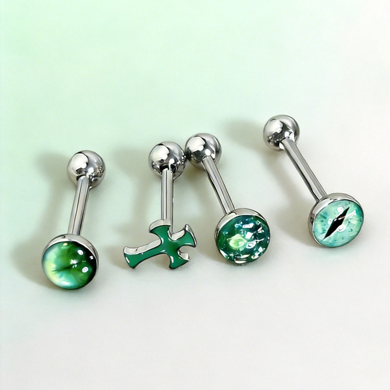 1Pc High-Quality Trendy Green  - Body Jewelry High Quality ulasan dan harga