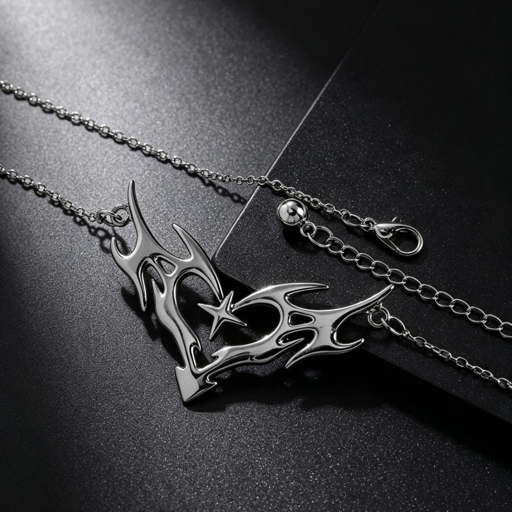 Gothic Heart Flame Waist Chain - Body Jewelry Y2K ulasan dan harga