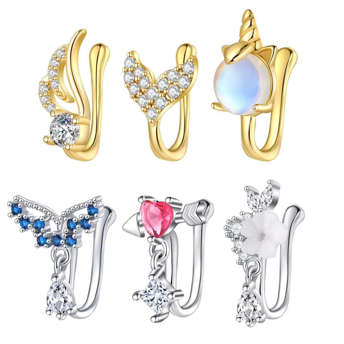 Fake Nose Piercing Jewelry Hig - Body Jewelry High Quality ulasan dan harga