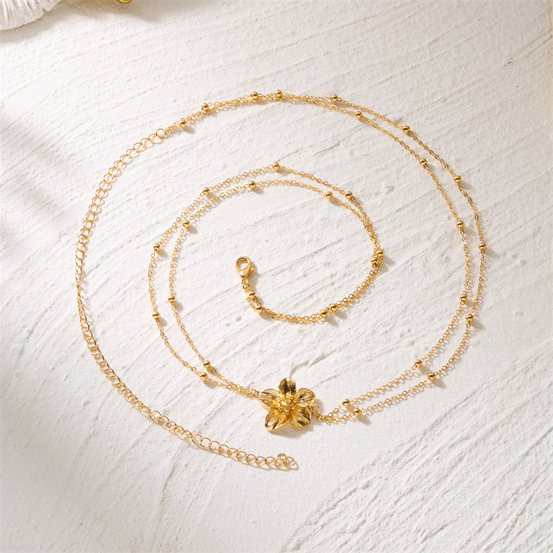 Simple Double Layers Belly Cha - Body Jewelry Y2K ulasan dan harga