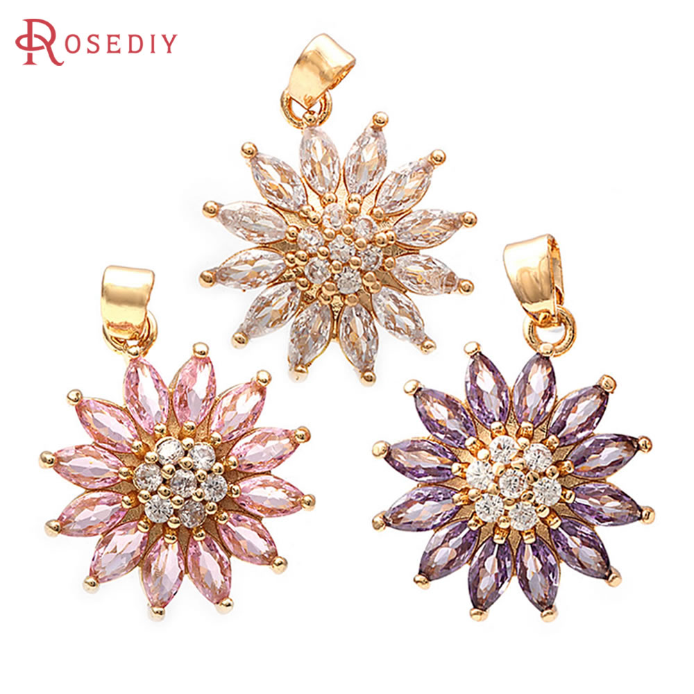 18K Gold Color Brass Sunflower - Body Jewelry High Quality ulasan dan harga