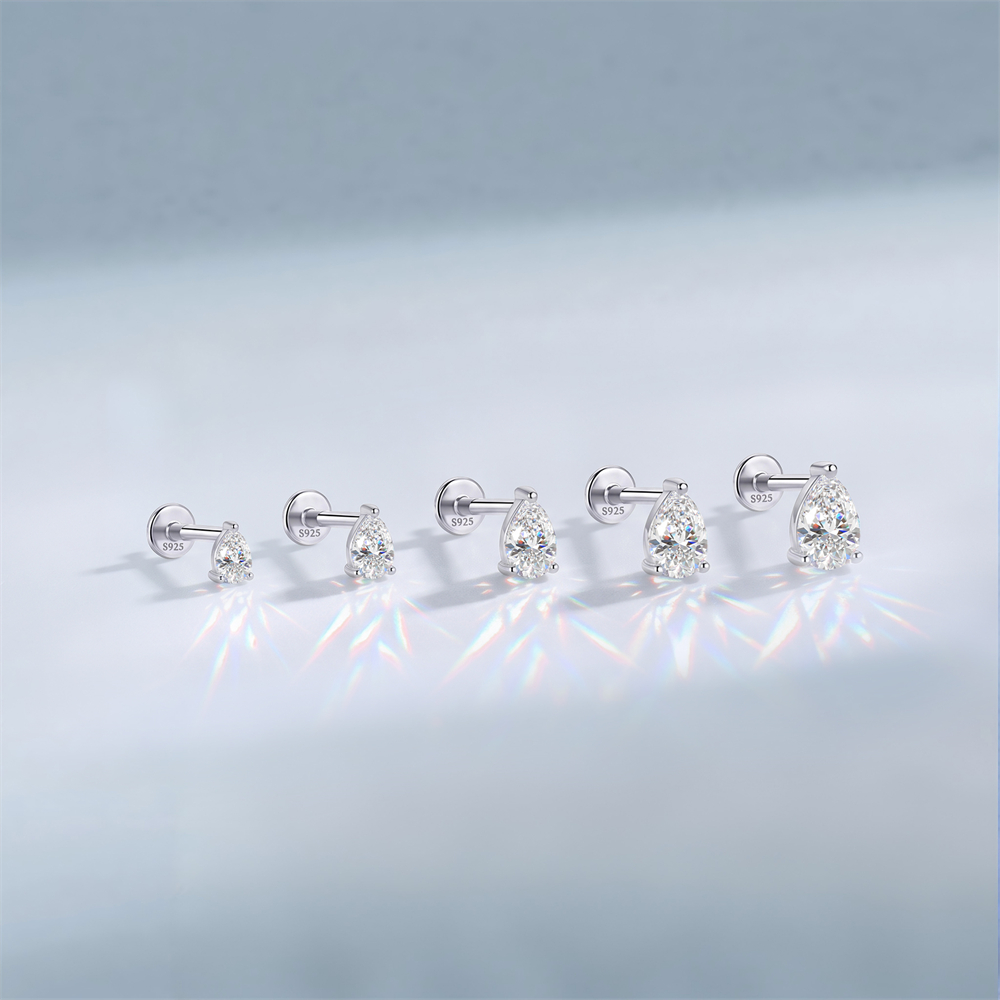 KOJ 1PC 925 Sterling Silver Cl - Body Jewelry Hypoallergenic ulasan dan harga