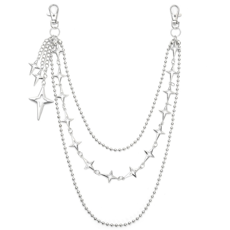 Women Punk Hip Hop Multilayer  - Body Jewelry Waist ulasan dan harga