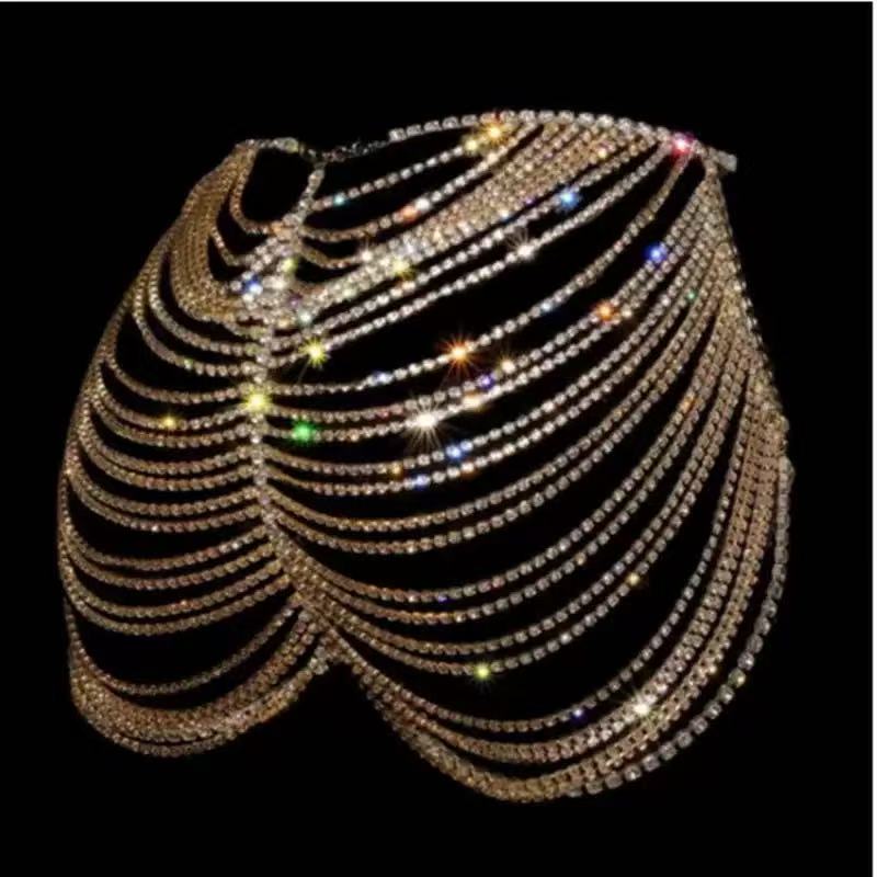 1pcSexy Fashionable Rhinestone - Body Jewelry Dress ulasan dan harga