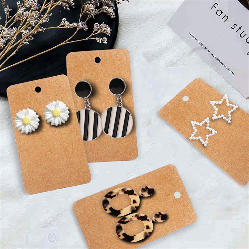 50pcs 5 * 9cm Love Printed Ear - Body Jewelry Display ulasan dan harga