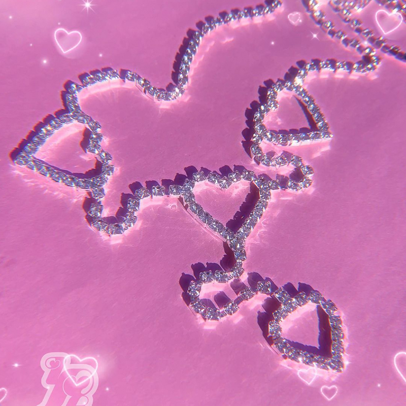 2000s Aesthetic Shiny Crystal  - Body Jewelry Y2K ulasan dan harga