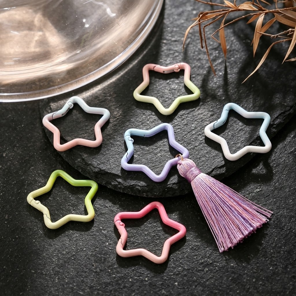 5PCS Gradient Star Shape Sprin - Body Jewelry Diy ulasan dan harga